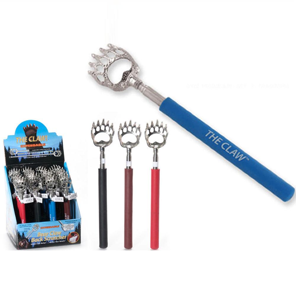 4-Pack: Bear Claw Long Reach Back Scratcher - Instant Itch Relief, Soft & Portable